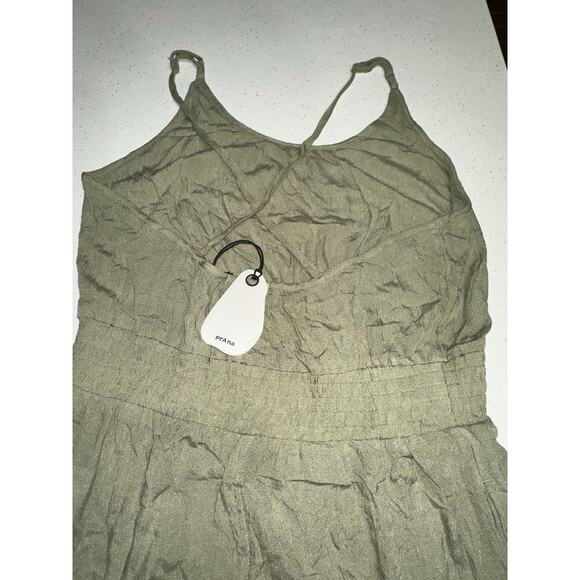 prAna Fernie Wide Leg Jumpsuit Romper Sweet Agave Large Beach Coverup NWT - Picture 9 of 14